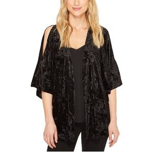 New nwt Steve Madden off open shoulder velvet jacket cardigan